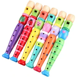 1 Máy Tính Bằng Gỗ Hoạt Hình Sáo Trẻ Em Clarinet 6 Lỗ Piccolo Đồ Chơi Cho Bé Nhạc Cụ Đồ Chơi Giáo Dục Sớm Khai Sáng TMZ