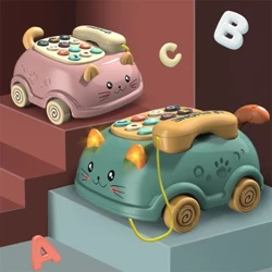 Baby Spillsaachen 0 12 Méint Montessori Musical Piano Telefon Spillsaachen Fir Puppelchen Meedchen 13 24 Méint Handy Spillsaachen Fir Kanner 2 bis 4 Joer al