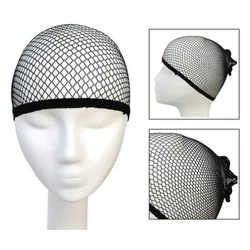 Top Haarnetz Gutt Qualitéit Mesh Weaving Perück Open op engem Enn Schwaarz Hoer Elastescht Stretchabl Net Fir Maachen Kappen Fishnet Dammen