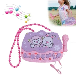 Bolalar uchun mikrofon moda sumkasi shakli bolalar karaoke mashinasi musiqa asbobi o'quv o'yinchoq qiz bola uchun tug'ilgan kun sovg'alari