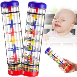 Regnmakare Babyleksak Regnpinne Musikleksaker för bebisar 1 2 3 år Handshaker skallror Leksak Pedagogisk instrumentleksak för barn