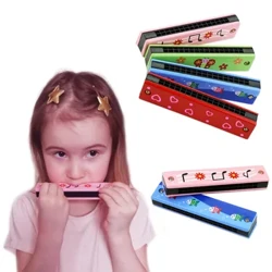 16 Lubang Alat Musik Harmonika Lucu Montessori Mainan Pendidikan Pola Kartun Anak Alat Angin Anak Hadiah Anak
