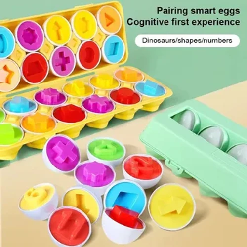 Ouă șuruburi Puzzle 3D Montessori Învățare Educație Matematică Jucării Copii Forme Potrivire Joc inteligent pentru copii Cadouri educaționale de Paște
