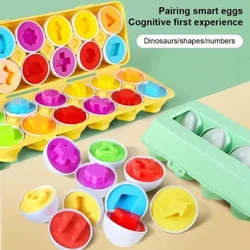 Jajca Vijaki 3D Puzzle Montessori Učenje Izobraževanje Matematika Igrače Otroci Shape Match Pametna Igra Za Otroke Izobraževalna Velikonočna Darila