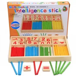 1 Komplet Lesa Izobraževalni Učni Pripomočki Število Matematika Izračunaj Igra Pisane Štetje Palice Otroci Učenje Izobraževanje Igrače