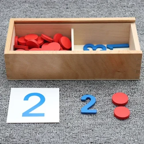 Bolalar uchun yog'och Montessori kognitiv kartalari raqamlarni hisoblash matematik o'yini Bolalar uchun o'quv o'yinchoqlar erta bolalik maktabgacha ta'lim