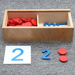 Carduri cognitive Montessori din lemn pentru copii, joc de matematică pentru numărarea numerelor, jucării educative pentru copii, antrenament preșcolar