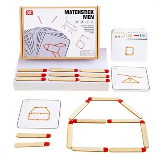 DIY Монтесори натпревари загатки Игра Дрвени играчки Математика Геометрија одбор Игра Логика Обука за натпревар со размислување Едукативни играчки за деца