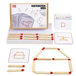DIY Монтесори натпревари загатки Игра Дрвени играчки Математика Геометрија одбор Игра Логика Обука за натпревар со размислување Едукативни играчки за деца