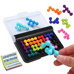 120 Thử Thách IQ 3D Bảng Xếp Hình Trò Chơi Cổ Điển Kim Tự Tháp Tấm Ngọc Trai Logic Tâm Trí Cho Trẻ Em Kim Tự Tháp Hạt Montessori Đồ Chơi Quà Tặng