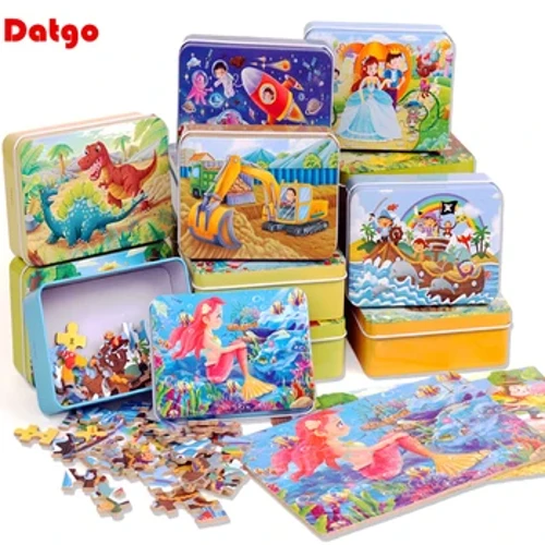 Mới 60 Miếng Ghép Hình Bằng Gỗ Trẻ Em Hoạt Hình Hình Gỗ Ghép Hình Giáo Dục Sớm Đồ Chơi Học Tập Cho Trẻ Em
