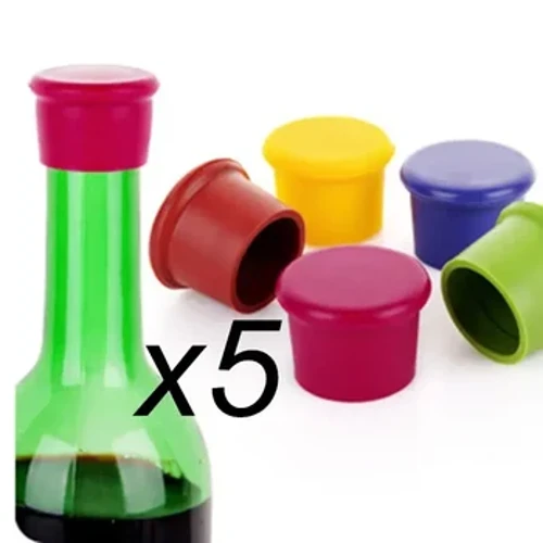 Duurzame Baraccessoires Bierkurk Cocktail Glazen Flessenstop Flexibele Siliconen Huiswijnflesdop Afdichting Food Grade Barbenodigdheden