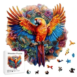 Nani Humingbird Wooden Puzzle - Mea hoʻohiwahiwa hale kūpono a me ka makana hoʻomaha no ka Puzzle no nā mākua a me nā keiki