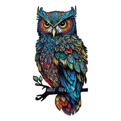 Owl Wooden Puzzle Personalizirana 3D Puzzle Odrasla Otroška Darila Izobraževanje Otroška Igrača Igra
