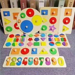 Trójwymiarowa wczesna geometryczna płyta geometryczna geometryczna płyta geometryczna 3D Puzzle Puzzle Board Ręcznie chwytanie tablicy ręcznej