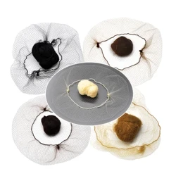 Filet à cheveux en Nylon pour chignon, outil de coiffure, 5 couleurs, 20 pouces, élasticité Invisible, maille élastique, 20/40/60 pièces/lot