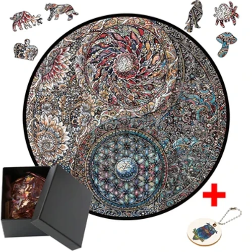 Mga Wooden Puzzle DIY Crafts Pang-edukasyon na Regalo Para sa Mga Bata Animal Jigsaw Puzzle Family Interactive Game Mga Laruang Wood para sa mga Bata Mga Matanda