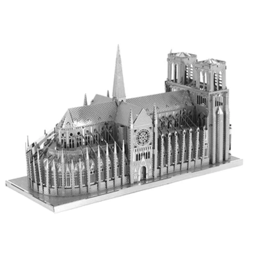 Notre Dame De Paris 3D DIY metall Jigsaw Puzzle ijodiy bolalar uchun o'quv o'yinchoqlar