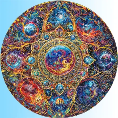 Puzzle en bois château de rêve forêt phénix, particules en forme d'animal, cadeau Unique et parfait pour adulte, jeu de Puzzle, artisanat de bricolage