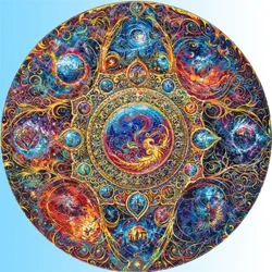 Dream Castle Forest Phoenix Lesena sestavljanka Delci v obliki živali Unikatno in popolno darilo Darilo za odrasle Puzzle igra DIY Crafts