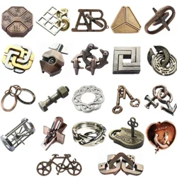 Lock Puzzles Classic IQ Metal Drain Teaser Magic Baffling Puzzles Igra Igrače Za Otroke Odrasle Smešna Darila Kovinska Uganka
