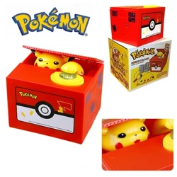 Pokemon Pikachu Giá Đỡ Điện Thoại Hình Con Heo Hình Hành Động Anime Hoạt Hình Điện Tử Hộp Đựng Tiền Nhựa Ăn Cắp Đồng Xu Giá Đỡ Điện Thoại Hình Con Heo Kid Giáng Sinh Đồ Chơi Quà Tặng