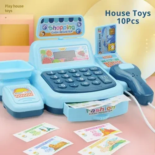 Jouets de Simulation de maison de caisse, jeu électronique, éclairage et effets sonores, jouets de caisse de supermarché