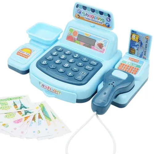 Kasiyer Oyuncak Yazarkasa Playset Süpermarket Ödeme Oyuncak Ses Ve Işık Ile Alışveriş Kasiyer Rol Oynama Oyunu Çocuklar Için Set