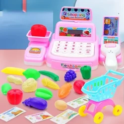 Keesseberäich Spillsaachen Simulatioun Supermarché Kasser Spillsaachen Set Mat Beliichtung Sound Effekter Berechnung Kees fréi Ausbildung