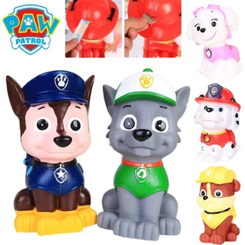 Paw Patrol Chase Skye Celengan Kecil Koin Lucu Kotak Uang Penyimpanan Mainan Anak Laki-laki Anak Perempuan Kotak Tabungan Dekorasi Rumah Anak Hadiah