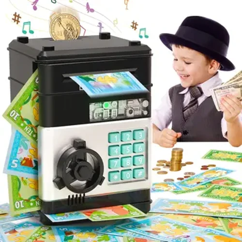 Anak Gift Elektronik Sandi Dhuwit kothak dhuwit recehan awis Simpenan dhuwit kothak Counter Code Key Kunci Piggy Bank otomatis Mini Aman