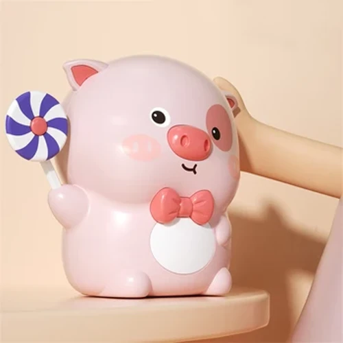 Animacinis filmas Piggy Bank Pinigų dėžutės Vaikų žaislai Nedūžtantys mieli kiaulės formos monetų taupymo stiklainiai Saldainių raktai Namų dekoras berniukui mergaitei Dovanos