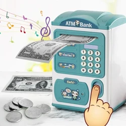 Elektronesch Bank Safe Box Geldkëschte Fir Kanner Digital Mënzen Cash Spueren Safe Deposit Mini Geldautomaten Spillsaachen Kanner Kaddo