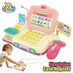 Simulering Supermarked Cash Register Spillelek Elektronisk late leke Husleker Belysning og lydeffekter Leke for barn Bursdag