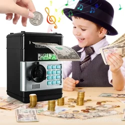 Child Gift Electronic Password Pusa Tupe Tupe Tupe Sefe Pusa Tupe Counter Code Loka Piggy Bank Automatic Mini Safe