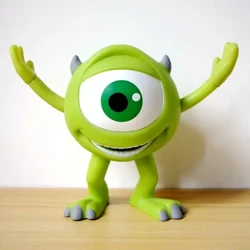 Disneý Haýwanlar Uniwersiteti 15 sm Maýk Wazowski jenap Q Pul Pot Doňuz Bank PVC Hereket Surat Model Oýnawaçlar Gurjak
