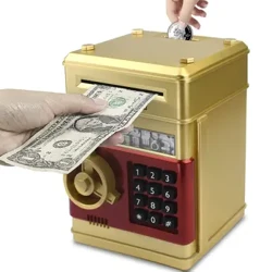 Regalo per bambini Password elettronica Salvadanaio Monete Risparmio di contanti Salvadanaio Contatore Codice Serratura a chiave Salvadanaio Mini cassaforte automatica