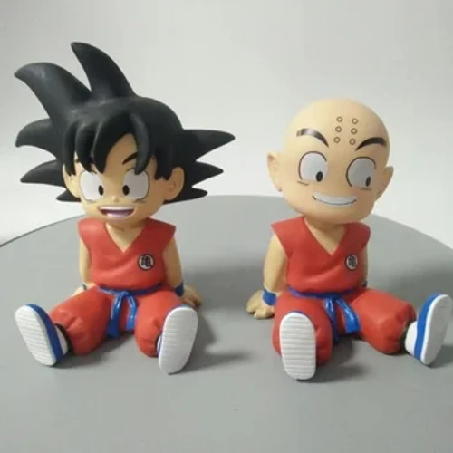 14 centimetri Dragon Ball Z Goku Salvadanaio Salvadanaio Goku Crilin Figura Risparmio Moneta Salvadanaio Scatola di Risparmio Pot Collcetion Modello giocattoli