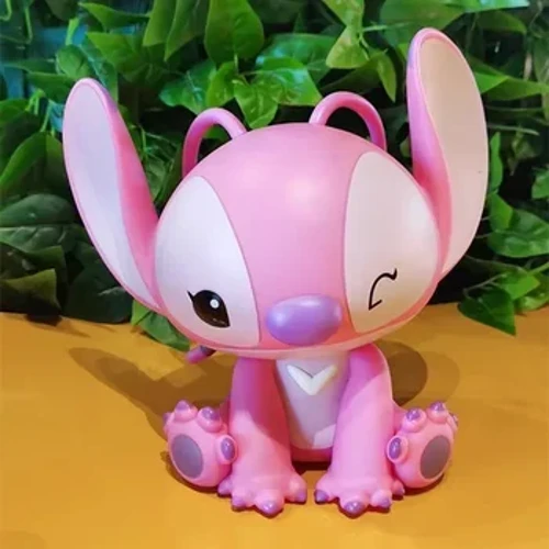 18-22 см Disney Stitch Ангел Скарбничка Мультфільм Аніме Скарбничка ПВХ Екшн Модель Лялька Каваї Декоративна Колекційна Дитяча Іграшка Різдвяний Подарунок