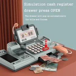 Mercato dei bambini Shopping Registratore di cassa Set di macchine per carte di credito Giocattoli Giochi di finzione Giochi genitore-figlio Regali di compleanno per bambini