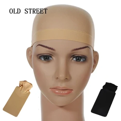 Bedst sælgende hårnet mesh paryk hætte strømpe liner Snood mesh stretch nøgen beige Brug og vask nemt limfri kuppel hårnet kasket
