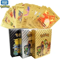 11-110 Chiếc Pokemon Thẻ Pikachu Vàng Bạc Đen Vmax GX Vstar Tiếng Anh Tây Ban Nha Pháp Đức Bộ Sưu Tập Trận Thẻ đồ Chơi Quà Tặng