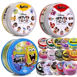 Topeltjuego kaardid Spot It HP Dobble kaardimäng Peolauapühad Sport Multifilmid Loomad Tähestik Lapsed Harivad mänguasjad Kingitused
