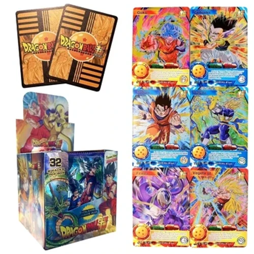Dragon Ball Thẻ Sáng Bóng Son Goku Super Saiyan Series Chữ Ký Thẻ Trò Chơi Goku Cổ Điển Bộ Sưu Tập Đồ Chơi Game Thu Thẻ