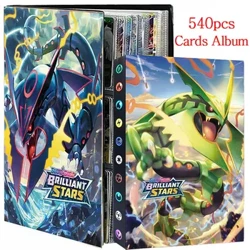 9 Pocket 540PCS Barua za Kadi za Pokemon za Albamu ya Ukusanyaji wa Vitabu vya Vichezea vya Uhuishaji Folda ya Kifungashio cha Kadi ya Poke Iliyopakiwa Orodha ya Zawadi ya Toy