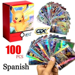 2024 Španjolske Pokemon kartice Shining Cartas Pokemon igra TAG TEAM VMAX GX V Battle Carte Trading Dječja zbirka Igračke Pokloni