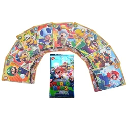 Super Mario Bros Luigi Toad DK Putri Peach Bowser Wario Game Pertempuran Kartu Perdagangan Mainan untuk Hadiah Ulang Tahun Anak