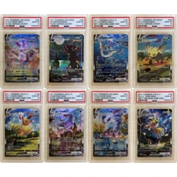 Pokemon PSA Eevee Vmax Umbreon Sylveon Glaceon Collection Card PTCG Kopie Versie 10 Punten Rating Card Anime Game Card Speelgoed