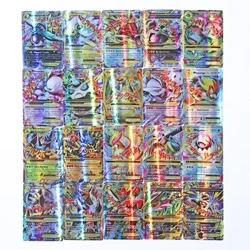 Cardiau Pokémon Ffrengig newydd 20PCS Vstar V GX MEGA TAG TEAM EX Gêm Brwydr Cerdyn gwerthu poeth