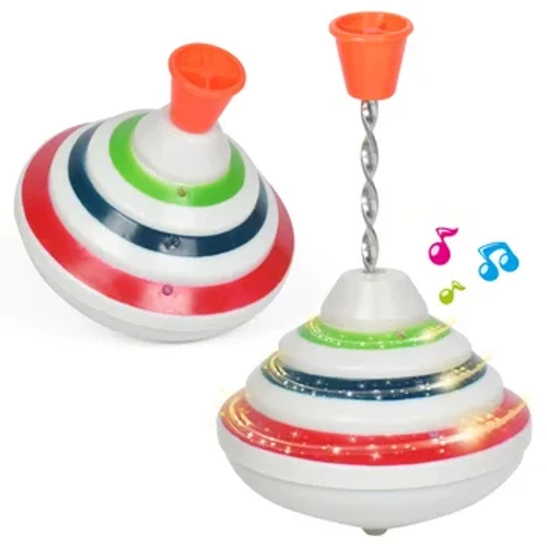 Klassik Magic Spinning Tops o'yinchoq musiqa Light Gyro bolalar o'yinchoqlar LED chirog'i bilan Musiqa Kulgili o'yinchoqlar Bolalar O'g'il bolalar tug'ilgan kun sovg'a